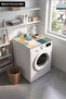 Clothes Dryer Top Organizer Mat Liquid-Proof Cover Mid-Century Rhythm - 2