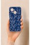 Tecno Spark Go1 Compatible Thin Leaf Branch Patterned Silicone Case