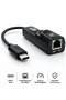 محول متوافق مع الكمبيوتر المحمول/اللابتوب/ماك بوك من النوع C إلى RJ45، كابل محول USB-C إلى LAN ETHERNET