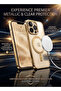 MagSafe Magnetic Clear Case for Apple iPhone 13 Pro Max 6.7 inch – Slim Shockproof Protective Cover with Bumper and Camera Lens Protection - Gold - 4