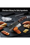 8-Piece Kitchen Knife Set, Hammered Meat Cleaver & Chef Knives, Includes Roll Bag, Sharpener & Gloves, for Home Cooks, Outdoor BBQ & Camping - 5