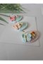 Butterfly Series Hairless Baby Hair Clips 3-Piece Mixed Set Handmade Knitted Organic Baby Hair Accessories - 4