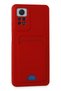 Concepta Redmi Note 11 Pro Case Kelvin Silicone with Business Card Holder (160702) - Red