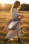 Red Navy Blue Shawl Patterned Scarf Bandana Neck Accessory - 7
