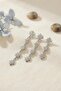 Set of 3 Earrings in Silver Color with Pole Star Detail -