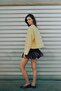 Oversize çizgili grafikli sweatshirt - 3