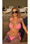 Pembe taşlı bikini - 3