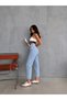 Julia Milano Boy Friend New Season Lara Blue Ice Snow Washed Daily Wear High Waist Mom Jeans (2026) - 2