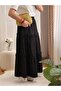 Layered Ruffled Skirt with Lace Hem and Elastic Waist - 2
