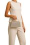 Elegant Evening Dress Bag with Shimmering Metal Handle - Gold Glitter - 2