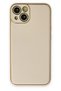 Aconcept iPhone 14 Plus Case Coco Leather Silicone Cover (205606) - Gold