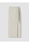 Lcwaikiki Classic Beige Wrap Cut Skirt with Elastic Waist - 5