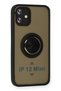 Aconcept iPhone 12 Mini Case Montreal Silicone Cover with Ring (13848) - Black - 2