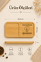 Rectangular Bamboo Two-Compartment Coffee Presentation Tray, I Was Born for You - 5