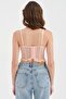 Women's Corset with Covered Bust Part, Underwire, and Ruffle Detail at the Hem - 3