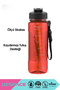 850ml New Collection Medium Size Tritan Water Bottle with Silicone Straw, Measuring Scale, Transparent Body and Hand Strap, Bpa Free, Odor Free - 5