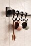 Stainless Steel 4-Hook Metal Spoon Holder, Ladle Holder Kitchen Organizer for Cups, Mugs, Hangers - 3