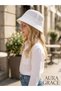 Knitted Straw Look Kids & Youth Bucket Hat Breathable Summer Bucket Hat Lightweight & Stylish Design Daily & Vacation Use Trendy Stylish Unisex - 3