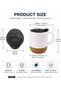 Premium 350ml (12oz) Sublimation Ceramic Coffee Mug with Cork Base & Sliding Lid – Matte Custom Printing Mug for Coffee, Tea, Office Desk, Home, Travel & Corporate Gifts (Pack of 2) - 2