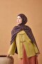 Naia Cotton Shawl Elio Brown-Purple - 2
