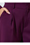 Purple Wide Leg Pants with Side Pocket - 3