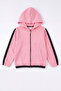 Unisex Kids 3-Piece Stripe Detailed Hooded Zipper Sweatshirt Set - 2