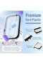 2 Pcs Clear Hard Shell Zipper Case, Plastic Bins for Organizing, Clear Zipper Pouches Makeup Case & - 4