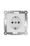 1 Piece Makel Karea White Grounded Socket Frameless - 2