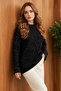 Glittery Knitwear Tunic R4498 Black