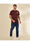 Men Burgundy Graphic T-Shirt - 5