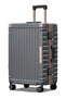Aeris Aluminum Framed Medium Checked 24 Inch (20-25kg) Luggage Hard Shell, Lightweight, Bottle Holder, Suitcase