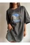 Women's Smoked Stermn Printed Oversize T-Shirt - 4