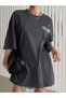 Women's Smoked Limited Printed Oversize T-Shirt - 4