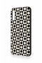 Samsung A70 Compatible Flower Motif Checkered Pattern Silicone Case - 4