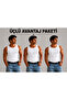 Slimfit Halter Neck Ribbed Men's Athlete Singlet Flexible Fabric Structure Black and White Color Double Set