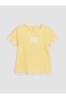 Yellow Lace Detailed Girls' T-Shirt, Pack of 2 - 2