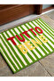 Non-Slip Sole Positive Energy Themed Washable Door Front-Bathroom Mat 40X60 cm