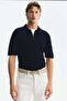 Slim Fit Textured polo shirt