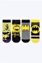 Licensed Batman Socks 4-Piece Boys' Socks Cotton Socks Daily Socks Gift Socks Superhero Socks School Socks Bm23055