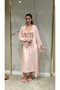 6 Piece Embroidered Back Cross Strap Women's Combed Cotton Nightgown Dressing Gown Set Dowry Set |   Cotton Combed Fabric Pajama Set with Shorts Bridal Set - 3