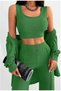 Women's Suit Shirt Crop Pants Combination - 5