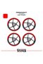 Rks Srk125 R Wheel Strip – Half Rim Covering & Srk125 R Lettering Sticker Set - 2
