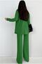 Women's Suit Shirt Crop Pants Combination - 6