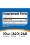 Melatonin (10mg) 240 Tablets, Gluten-Free, GMO-Free - 2