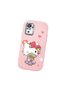 Redmi Note 10 4g Compatible Case with Camera Protection Pink Silicone Couple Phone Case with Kitty Pattern - 3