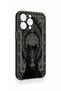 iPhone 14 Pro Max Compatible Ethnic Horse Figure Patterned Silicone Case - 3