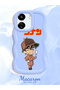 Poco C65 Compatible Case Camera Protective Blue Silicone Couple Phone Case Conan Pattern - 2