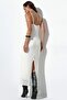 Busem Lace Detailed Strappy V-Neck Maxi Dress - 3