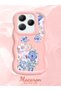 Infinix Hot 40 Pro Compatible Case Camera Protective Pink Silicone Couple Phone Case Floral Pattern - 2