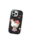 iPhone 14 Pro Max Compatible Case with Camera Protector Black Silicone Couple Phone Case with Kitty Pattern - 3